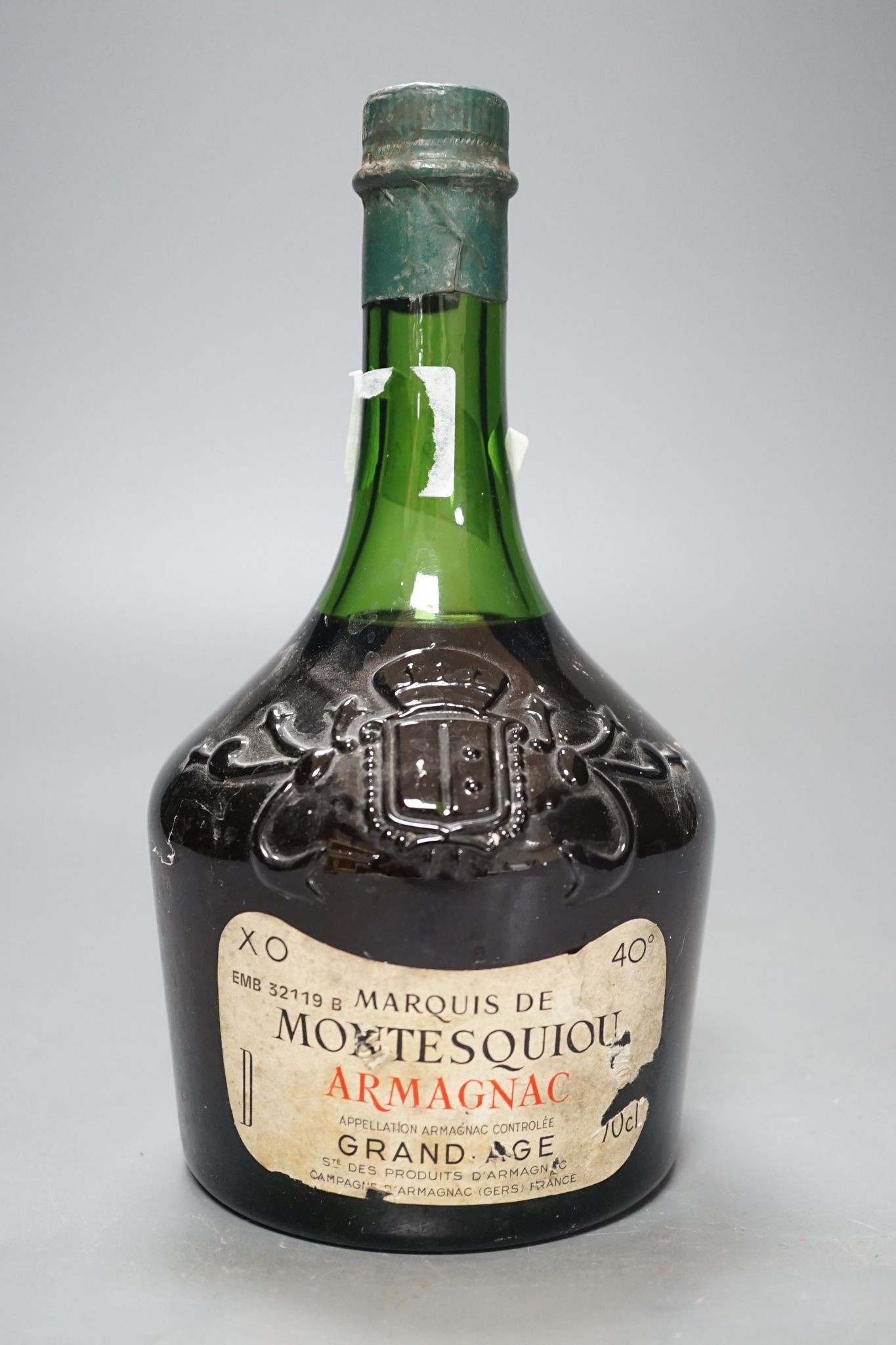One bottle of Montesquiou Armagnac, Grande Age XO